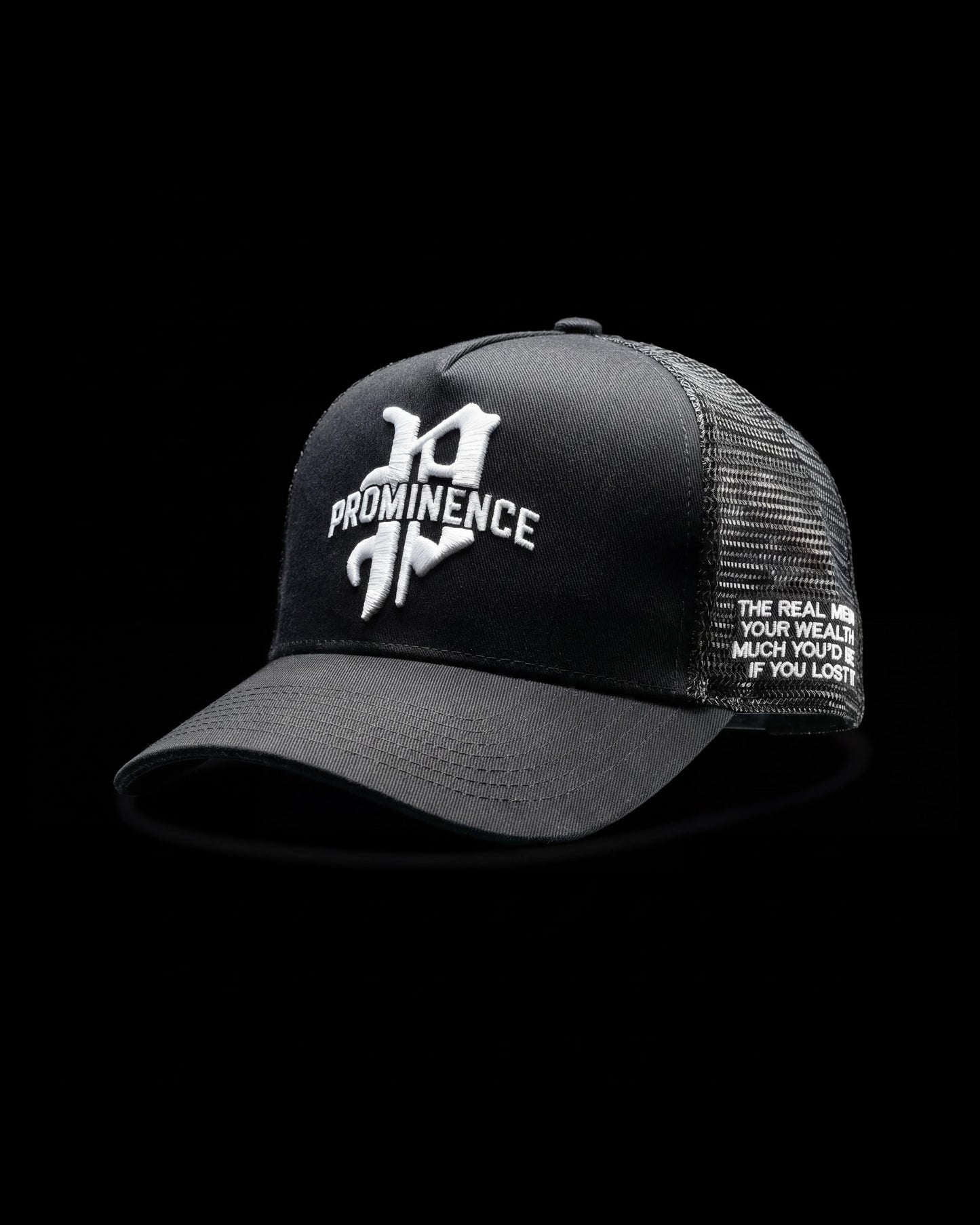 BLACK "WEALTH" CAP